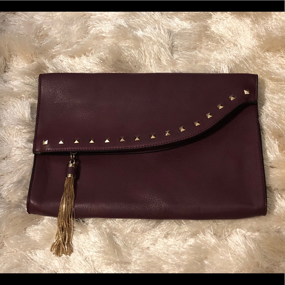 Dune London Clutch with detachable gold tone strap